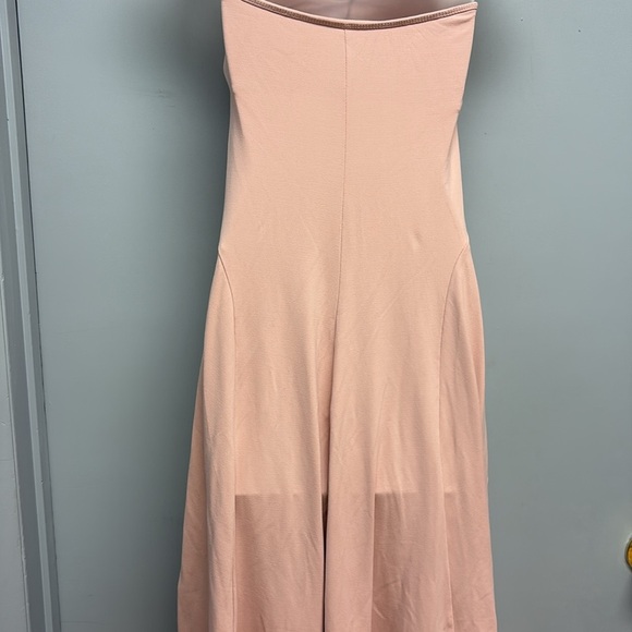 Susana Monaco Strapless High Low Dress -Blush Size Medium - Picture 9 of 13